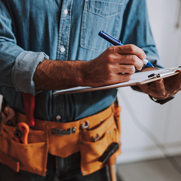 Garage door repair service in New Jersey fixing broken garage door