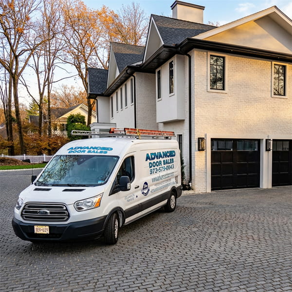 Expert residential garage door installation completed by Advance Door Sales team